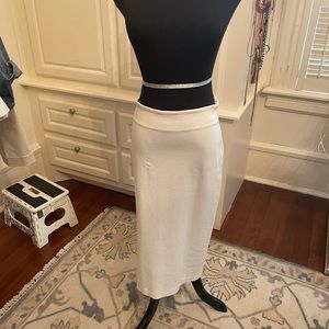 Crème knit skirt
